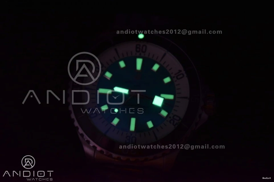 on Bracelet Best TF A2824 44 1:1 Blue Automatic Tiffany Dial Edition SS SuperOcean 1107